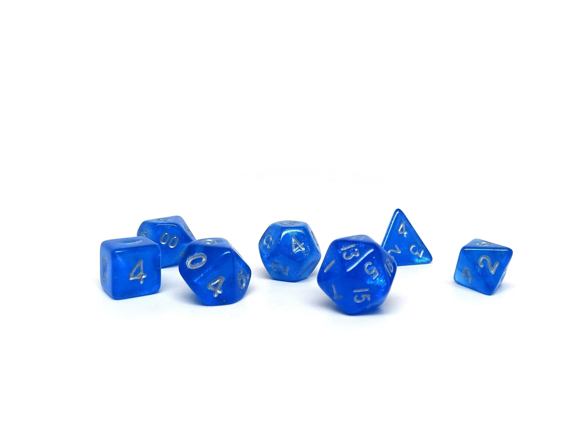 10mm Ocean Blue Mini Dice Set