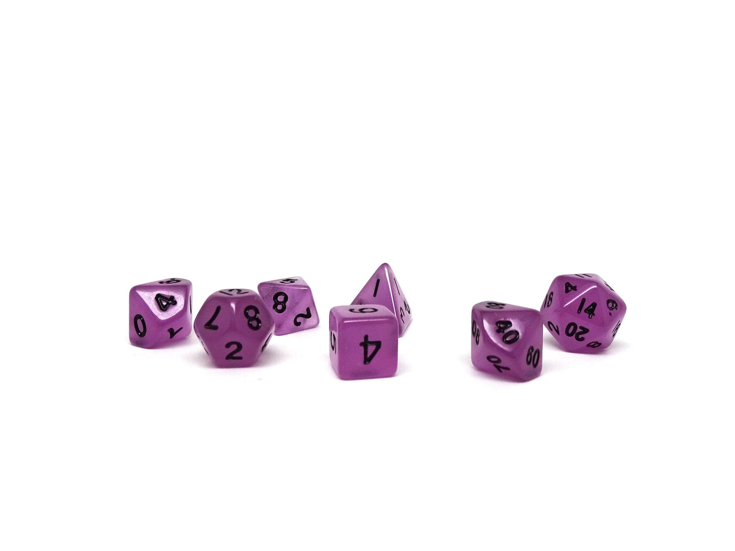 10mm Poison Purple Mini Dice Set