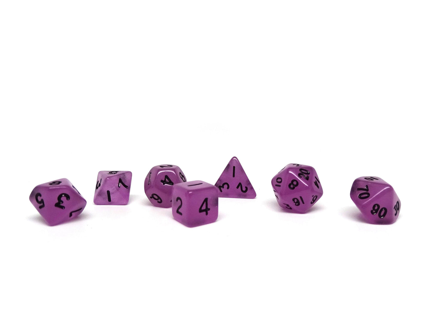 10mm Poison Purple Mini Dice Set