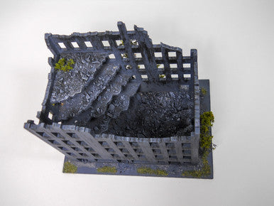 Ruined City Building, 7" x 3" (MDF) - 15MMDF262-2