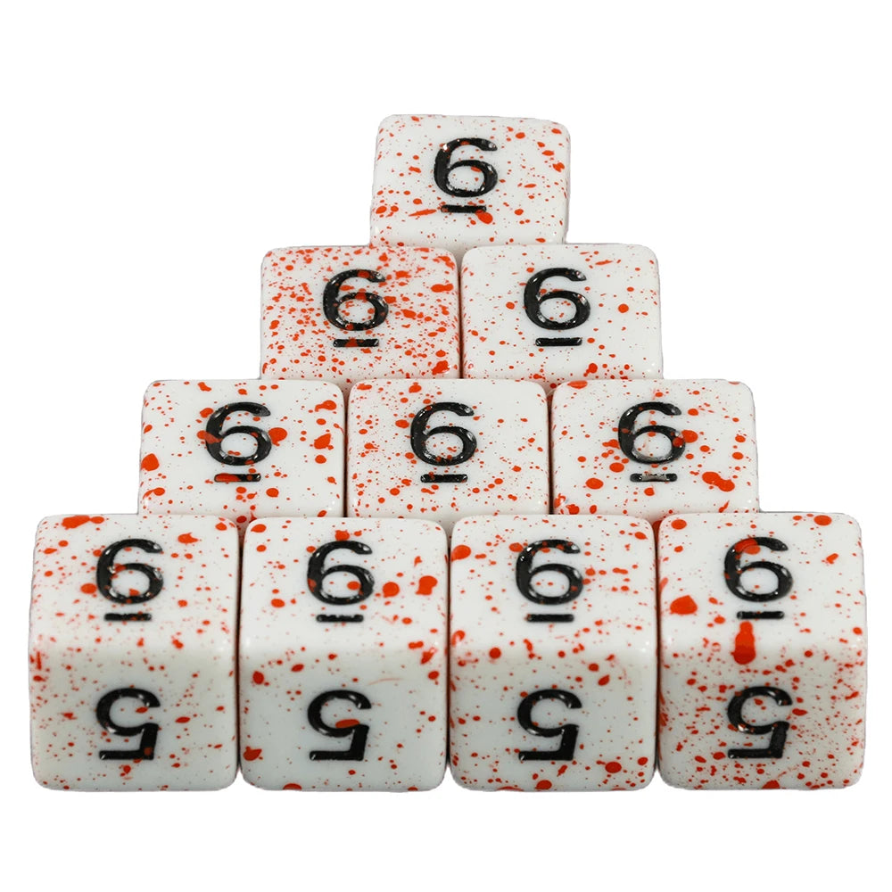 10Pcs/Set Polyhedral D4-D20 Multi Sides Dice DND Games for Opaque Digital Dice for Funny Party Board Game