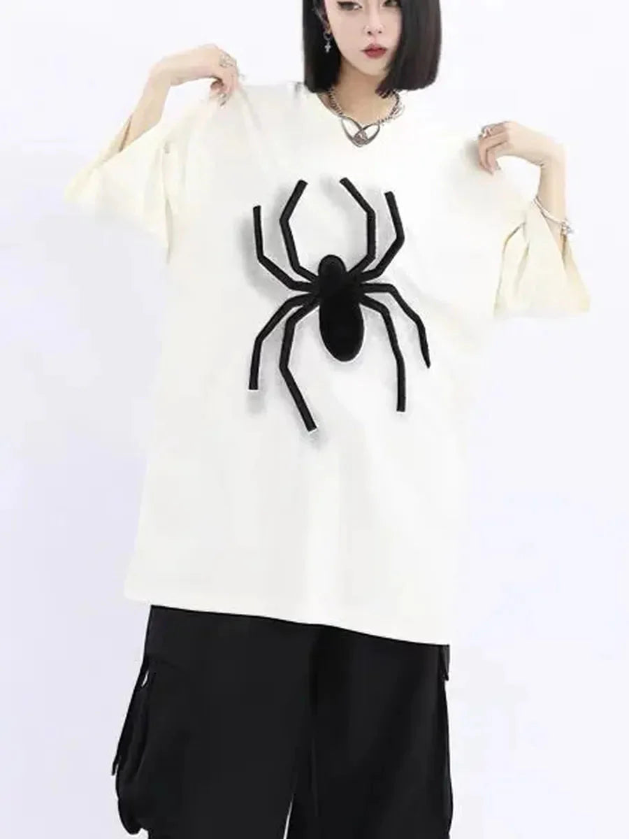 'Mega Spider' Punk Oversized Unisex Spider T-Shirts
