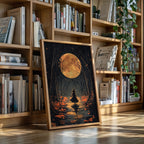 Witch Beneath the Harvest Moonlight