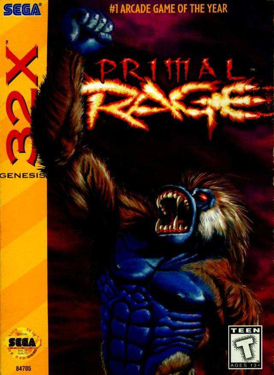 Primal Rage 32X (Sega Genesis) - Game Manual Only