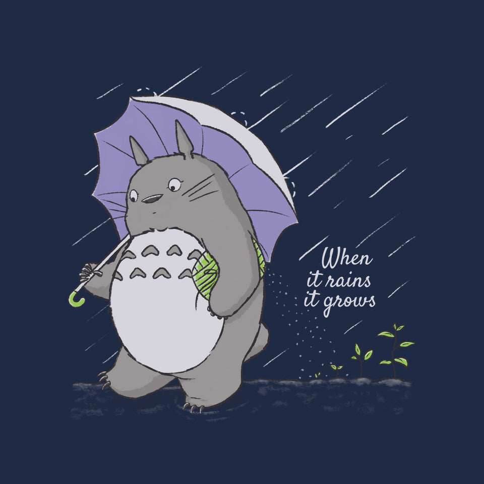 When It Rains - None / Navy / 16x16