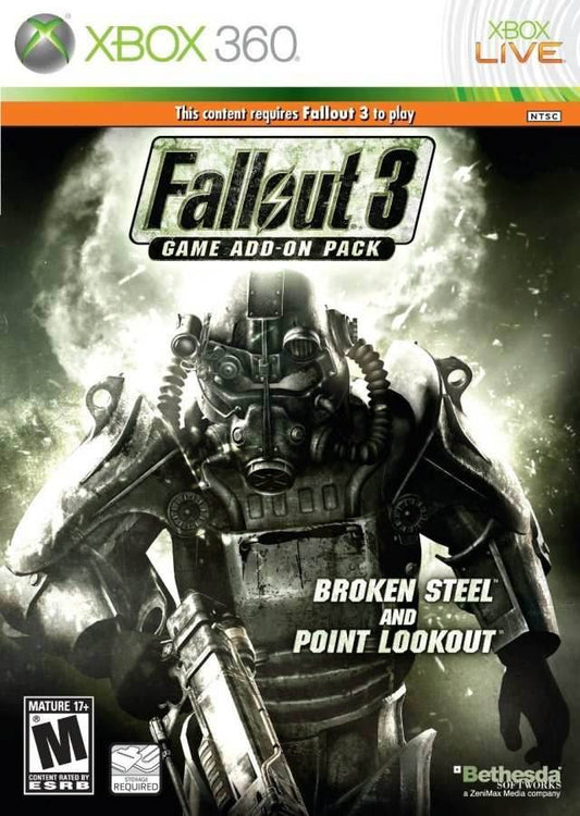 Fallout 3: Game Add-On Pack: Broken Steel And Point Lookout (Xbox 360) - Game Manual Only