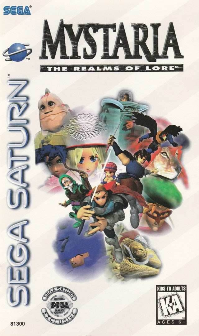 Mystaria The Realms of Lore (Sega Saturn) - Game Manual Only