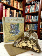 Harry Potter - Hogwarts Crests - Utilitarian Romance Wooden Jigsaw Puzzle - A4 + Wooden Gift Box