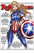 Captain America Rolling Stone Print