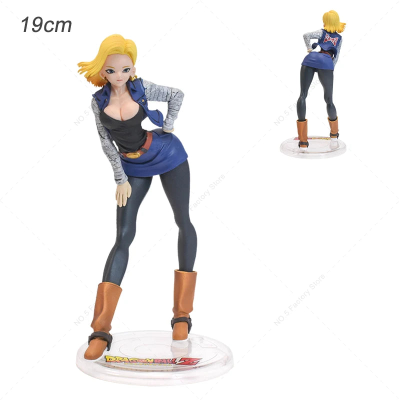 12 Style Anime Dragon Ball Z Kawaii Girls Action Figures Bulma Launch Chichi Android 18 Majin Buu Figurine Model Collectible Toy