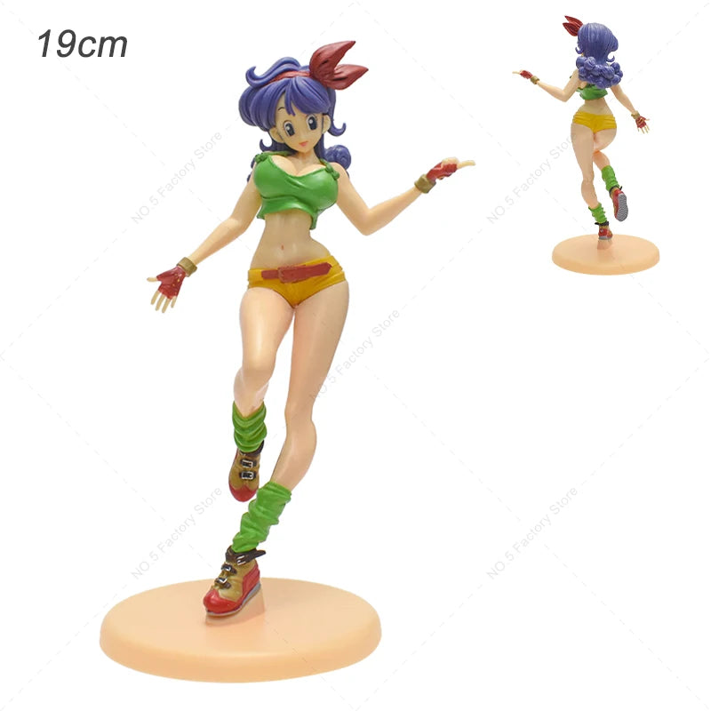 12 Style Anime Dragon Ball Z Kawaii Girls Action Figures Bulma Launch Chichi Android 18 Majin Buu Figurine Model Collectible Toy