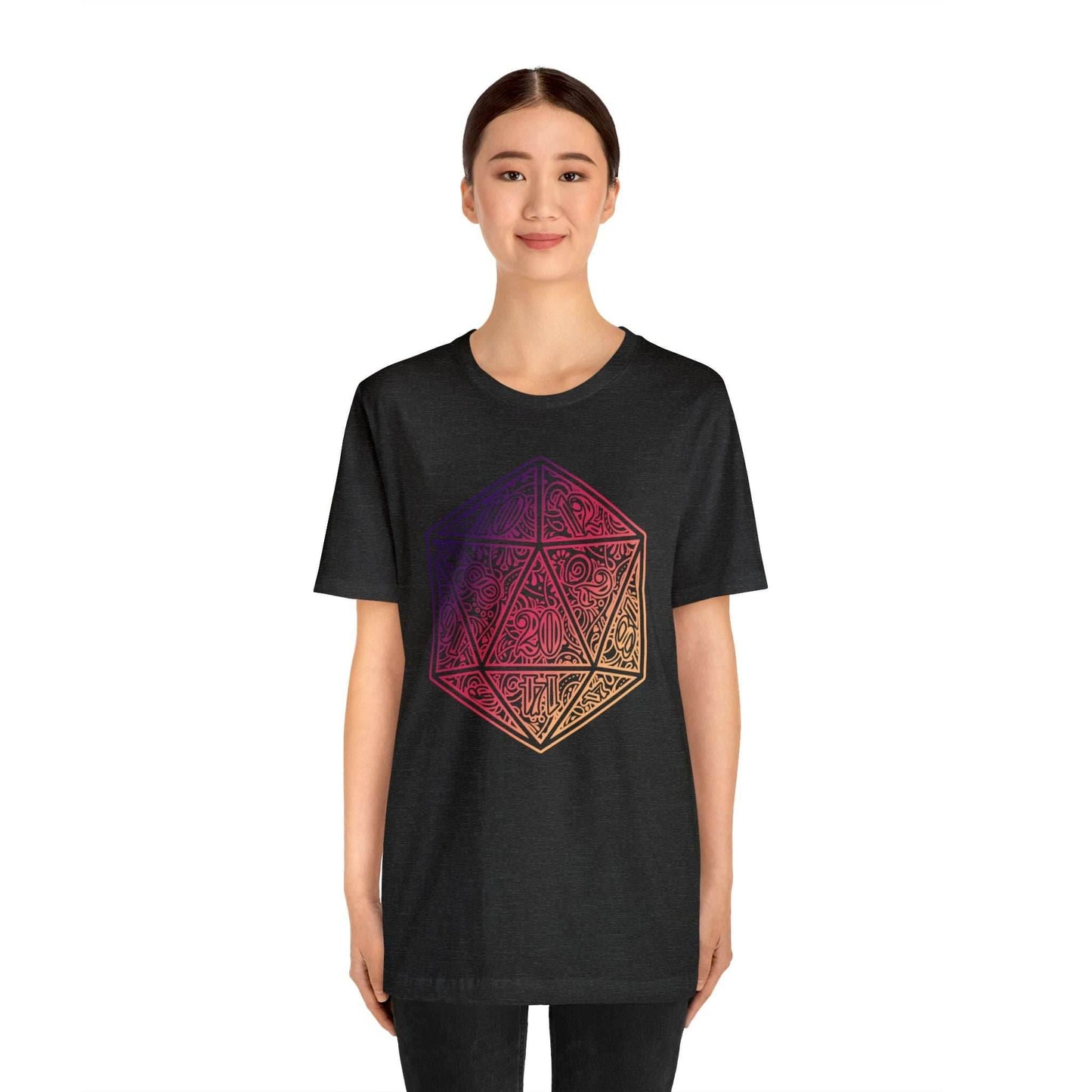 Ombre Ornamental Dice Shirt - Asphalt / S