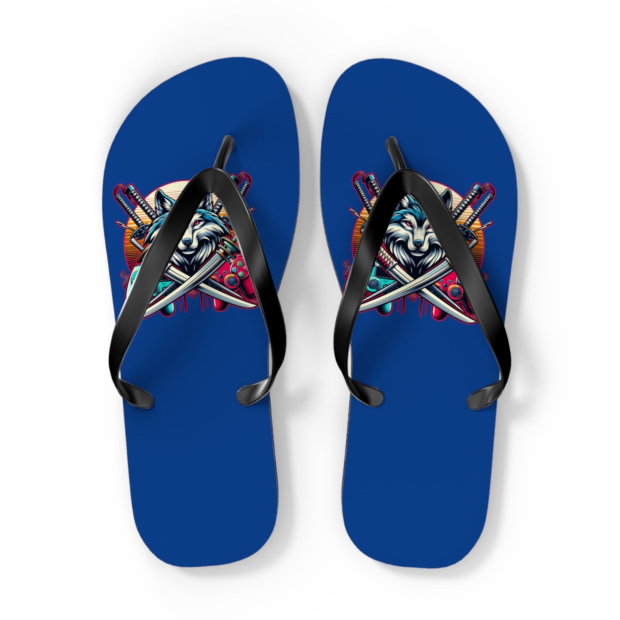 XP Wolf Gamer Flip Flops