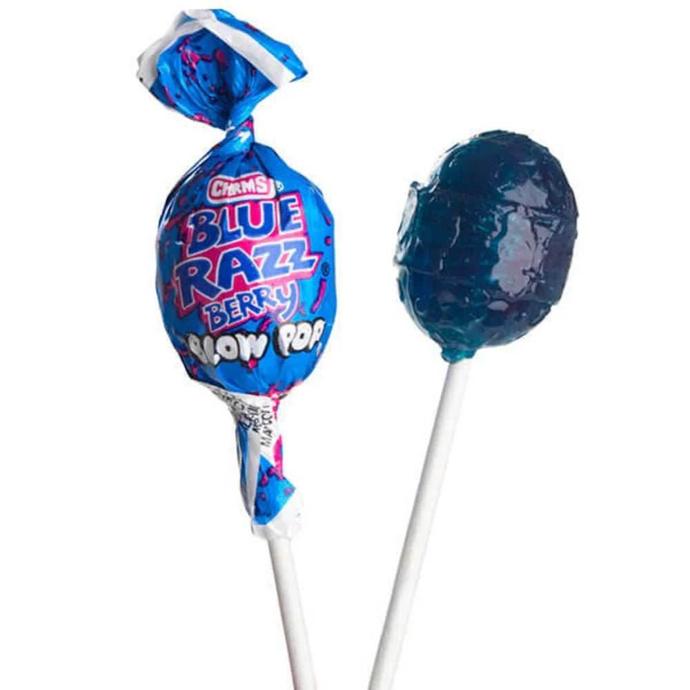 Charms Blow Pop Blue Razz Berry - 