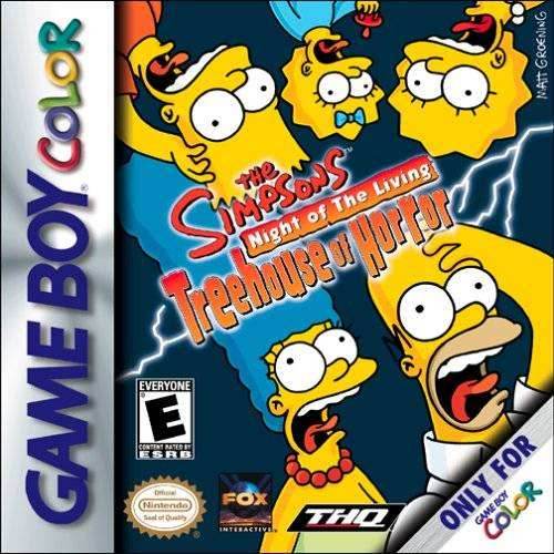 The Simpsons Night of the Living Treehouse of Horror (Gameboy Color) - Game Manual Only