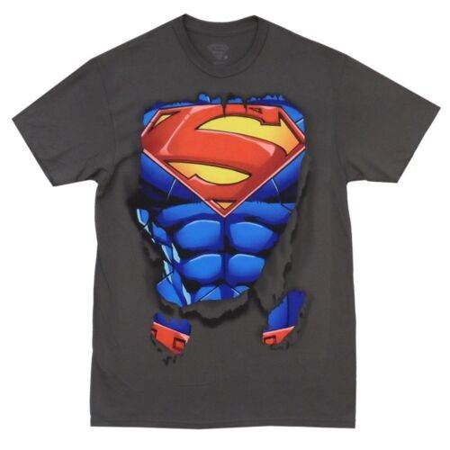 Superman Ripped Shirt Symbol Revealed DC Comics Adult T-Shirt - S