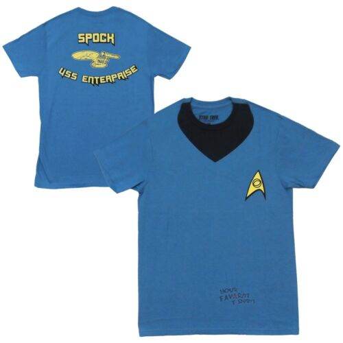 Star Trek Sprock Uniform Uss Enterprise Adult T-Shirt - S