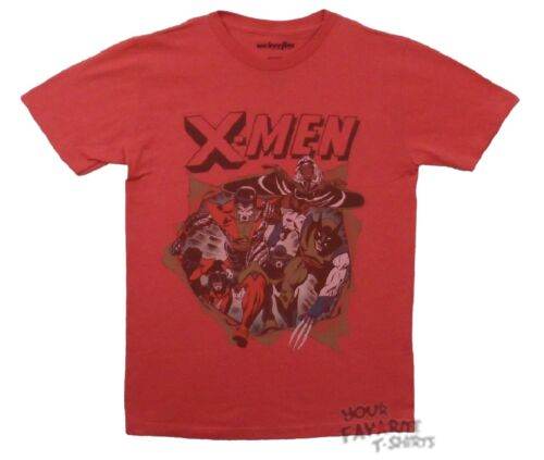 X-Men Bustin Through Classic Marvel Comics Adult T-Shirt - S