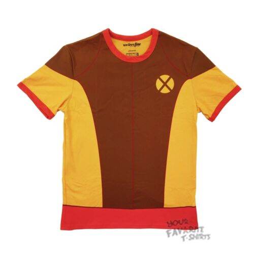 Wolverine Brown Costume X-Men Marvel Comics Premium Adult T-Shirt - S