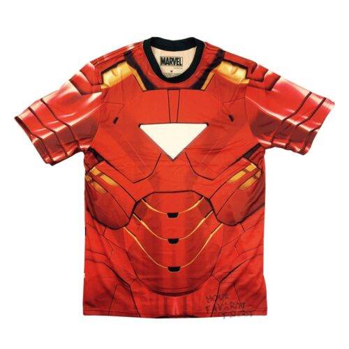 Iron Man Sublimated Costume Marvel Comics Adult T-Shirt - S