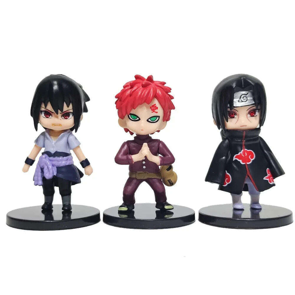 12 pcs set Naruto Shippuden Figurines, Sasuke Itachi Hinata Figure, Anime 3 in