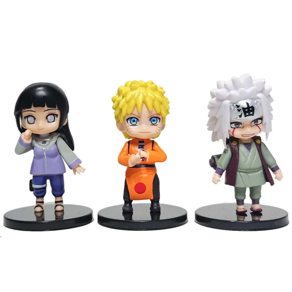 12 pcs set Naruto Shippuden Figurines, Sasuke Itachi Hinata Figure, Anime 3 in