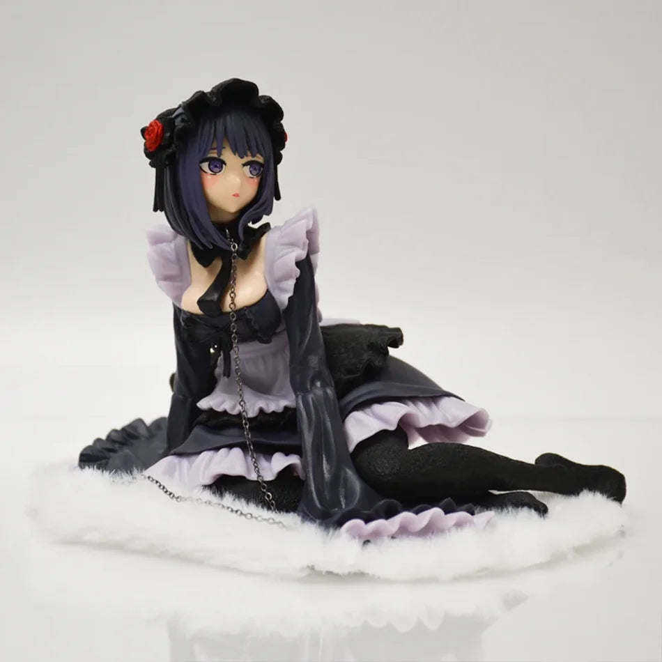 12cm My Dress-Up Darling Anime Figure Black Maid Outfit Kitagawa Marin Action Figure Shizuku Kuroe Figurine Collection Model Toy