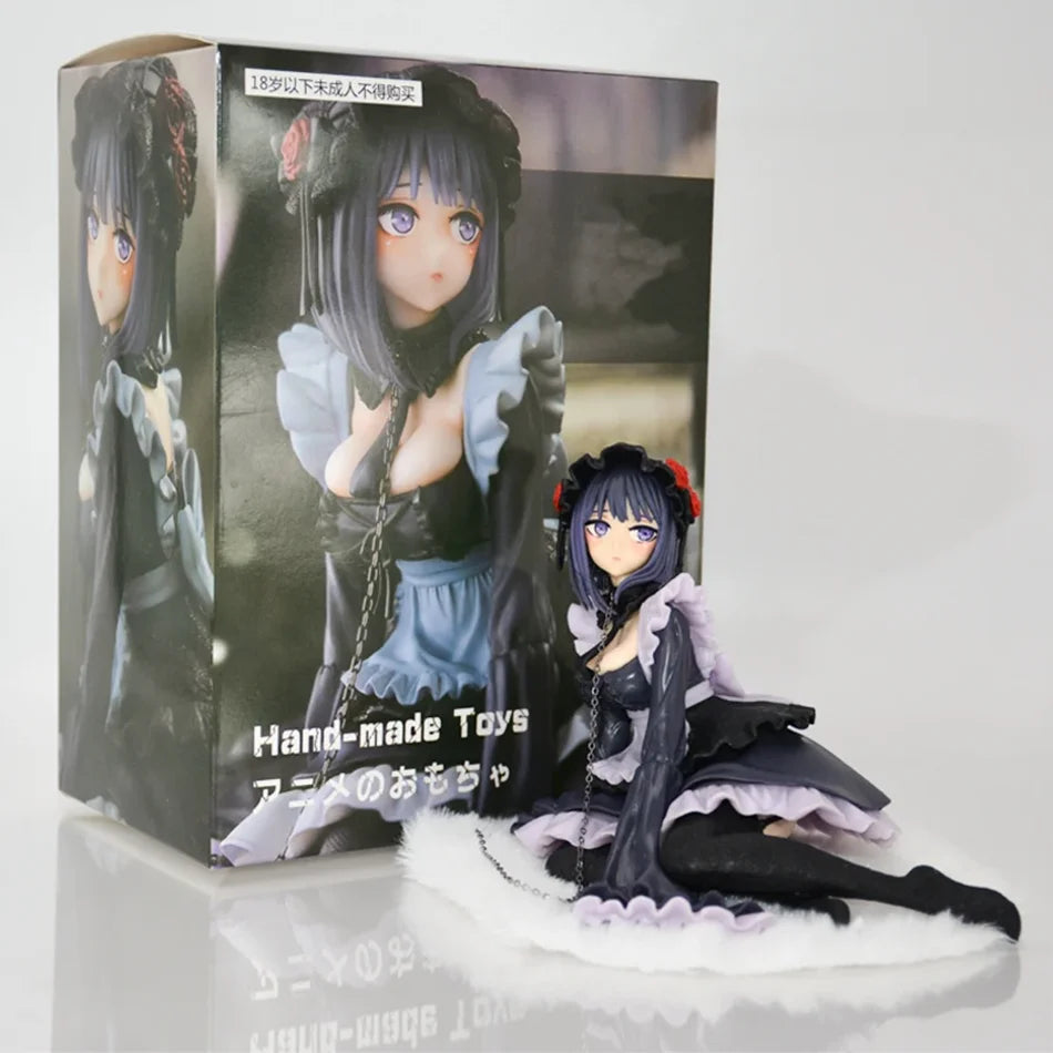 12cm My Dress-Up Darling Anime Figure Black Maid Outfit Kitagawa Marin Action Figure Shizuku Kuroe Figurine Collection Model Toy