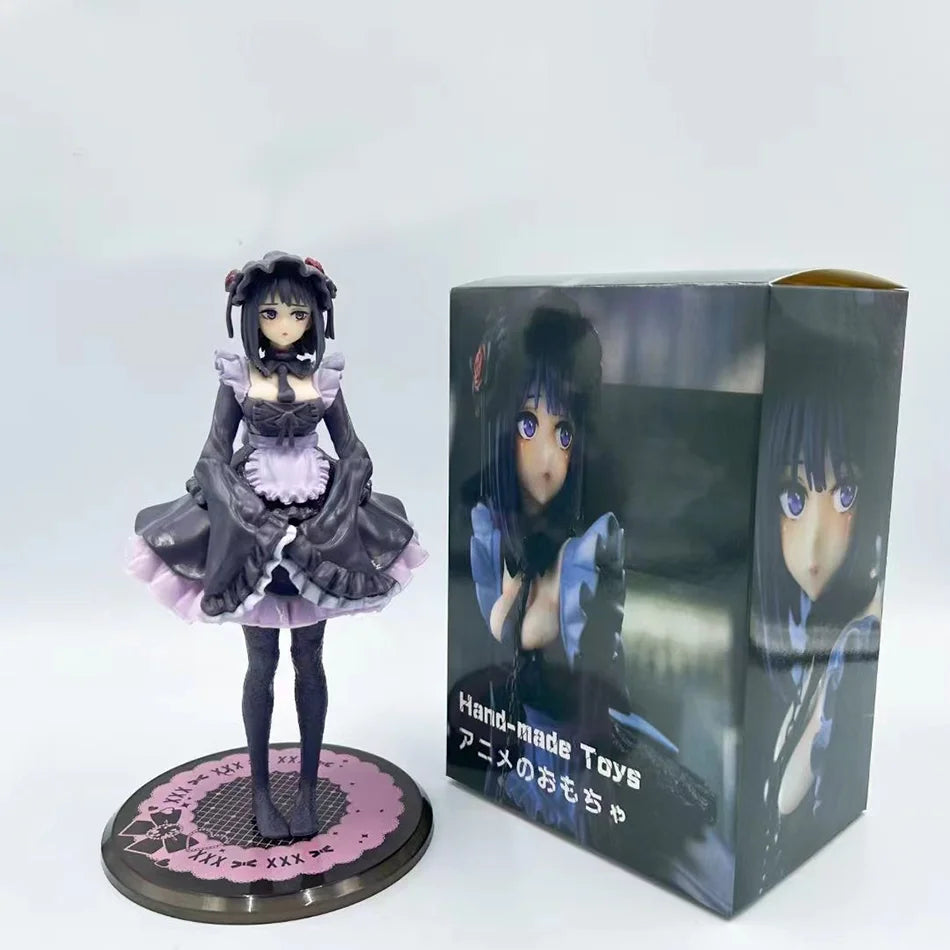 12cm My Dress-Up Darling Anime Figure Black Maid Outfit Kitagawa Marin Action Figure Shizuku Kuroe Figurine Collection Model Toy