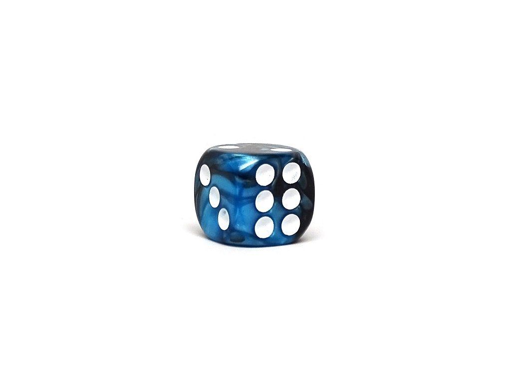 12mm D6 Dice - Black Ice - 25 Count Bag