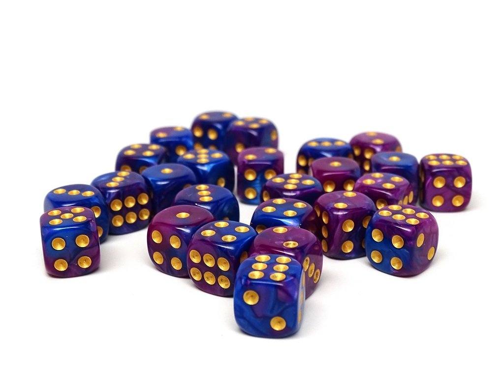 12mm D6 Dice - Purple Dawn - 25 Count Bag