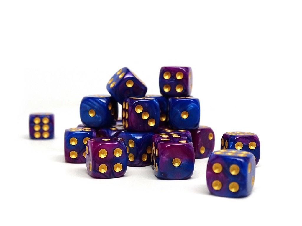 12mm D6 Dice - Purple Dawn - 25 Count Bag