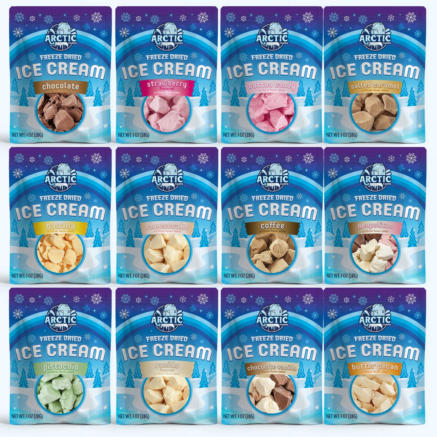 Freeze Dried Ice Cream Bundle (1oz Bags)