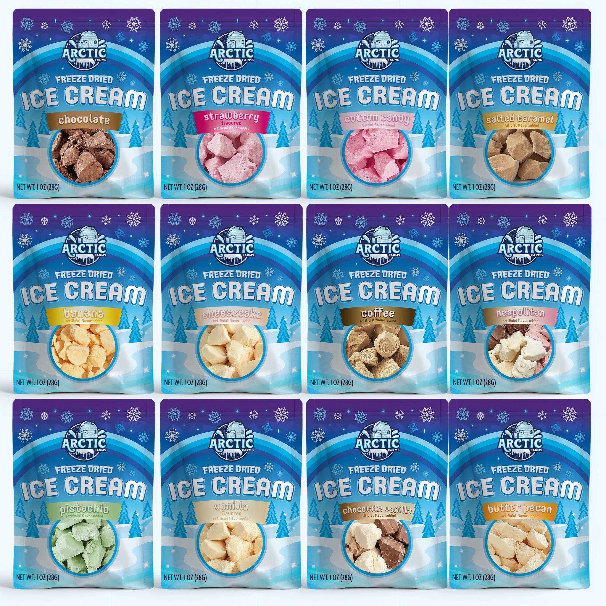 Freeze Dried Ice Cream Bundle (1oz Bags)