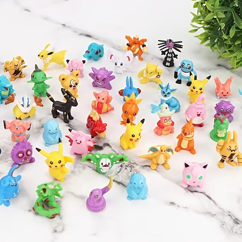 12Packs PokeBalls With Random Figures Anime Model Toy