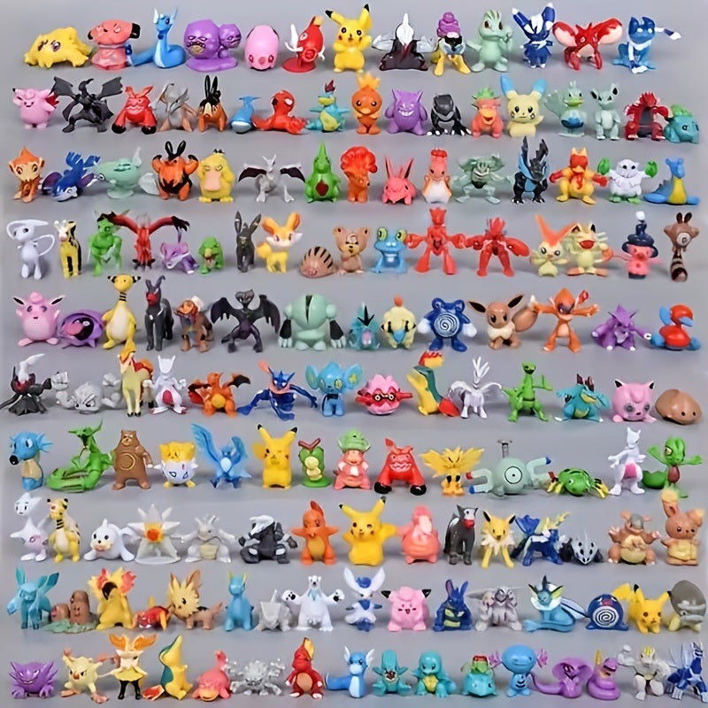 12Packs PokeBalls With Random Figures Anime Model Toy