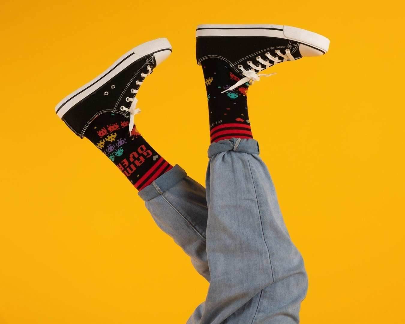 Pixelated Crew Sock Pack | 2 Designs - 