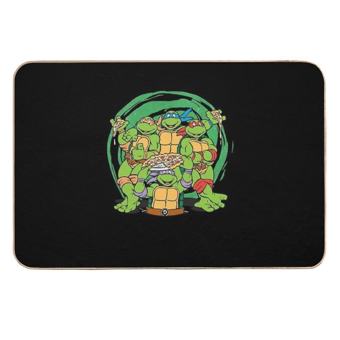 Teenage Mutant Ninja Turtles  Awesome For Music Fan  Easy Maintenance Bath Mat