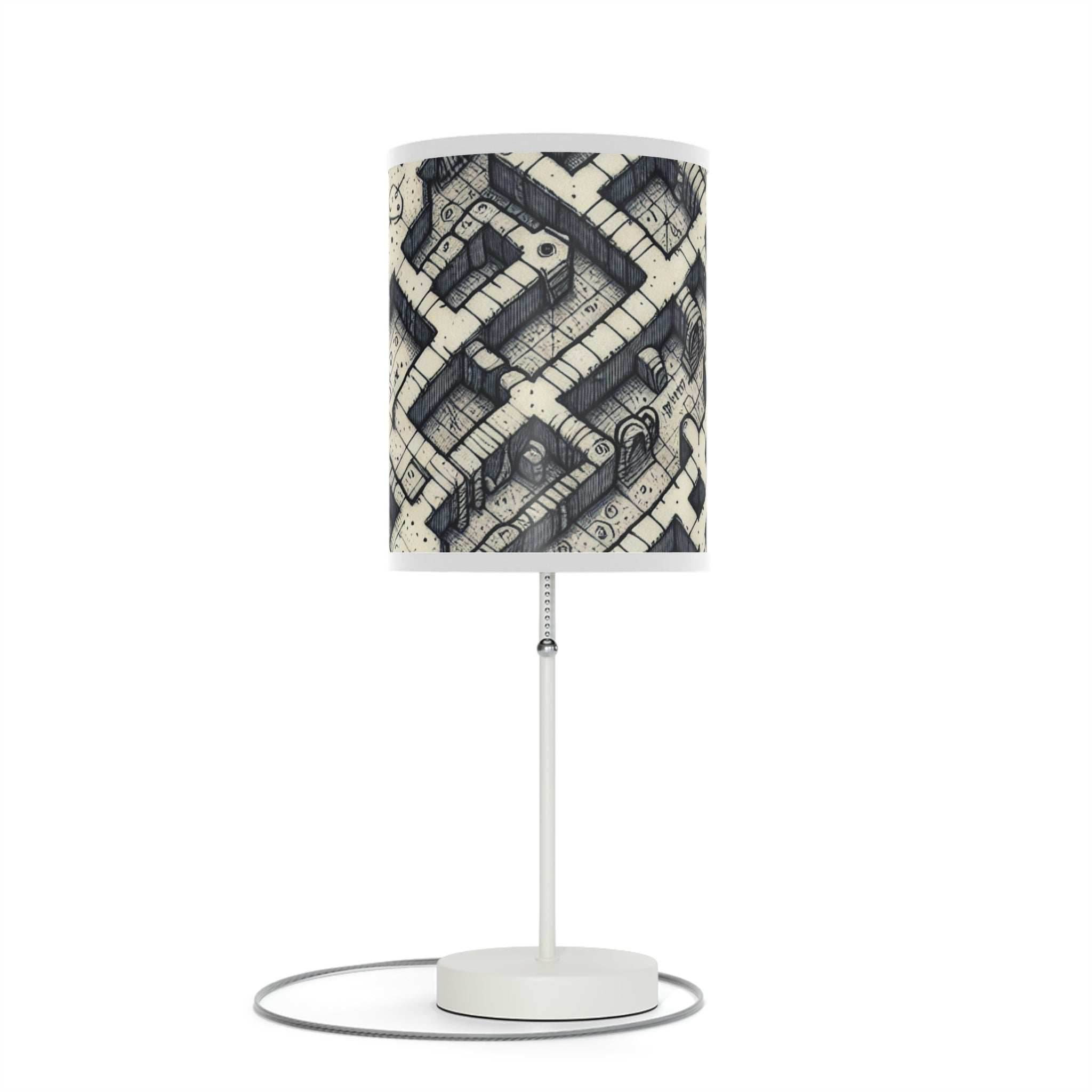 Dungeon map. Lamp on a Stand, US|CA plug - White / White / One size