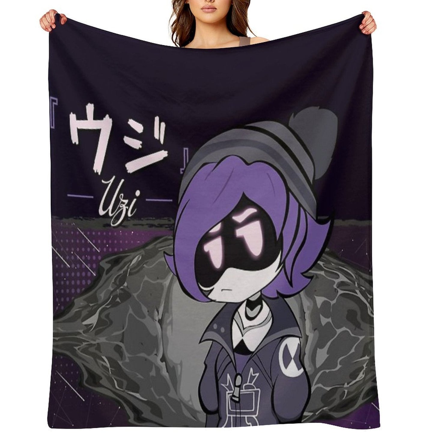 Uzi Doorman Skyness  Murder Drones Throw Blanket