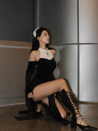 Halloween dark nuns costume