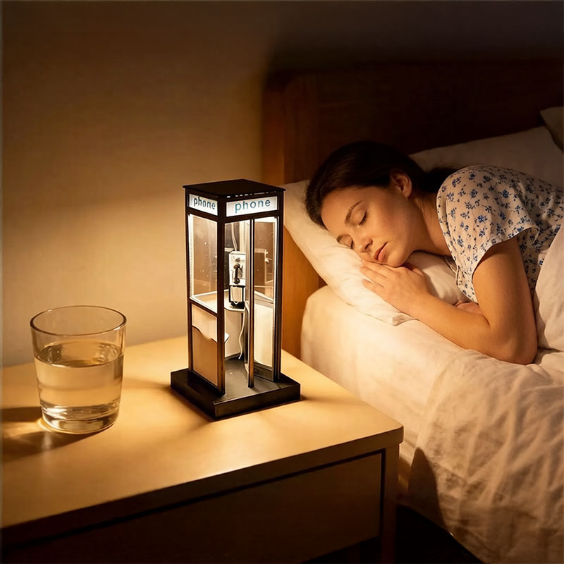 Phone Booth Table Lamp , insert a few coins and go anywhere in time.