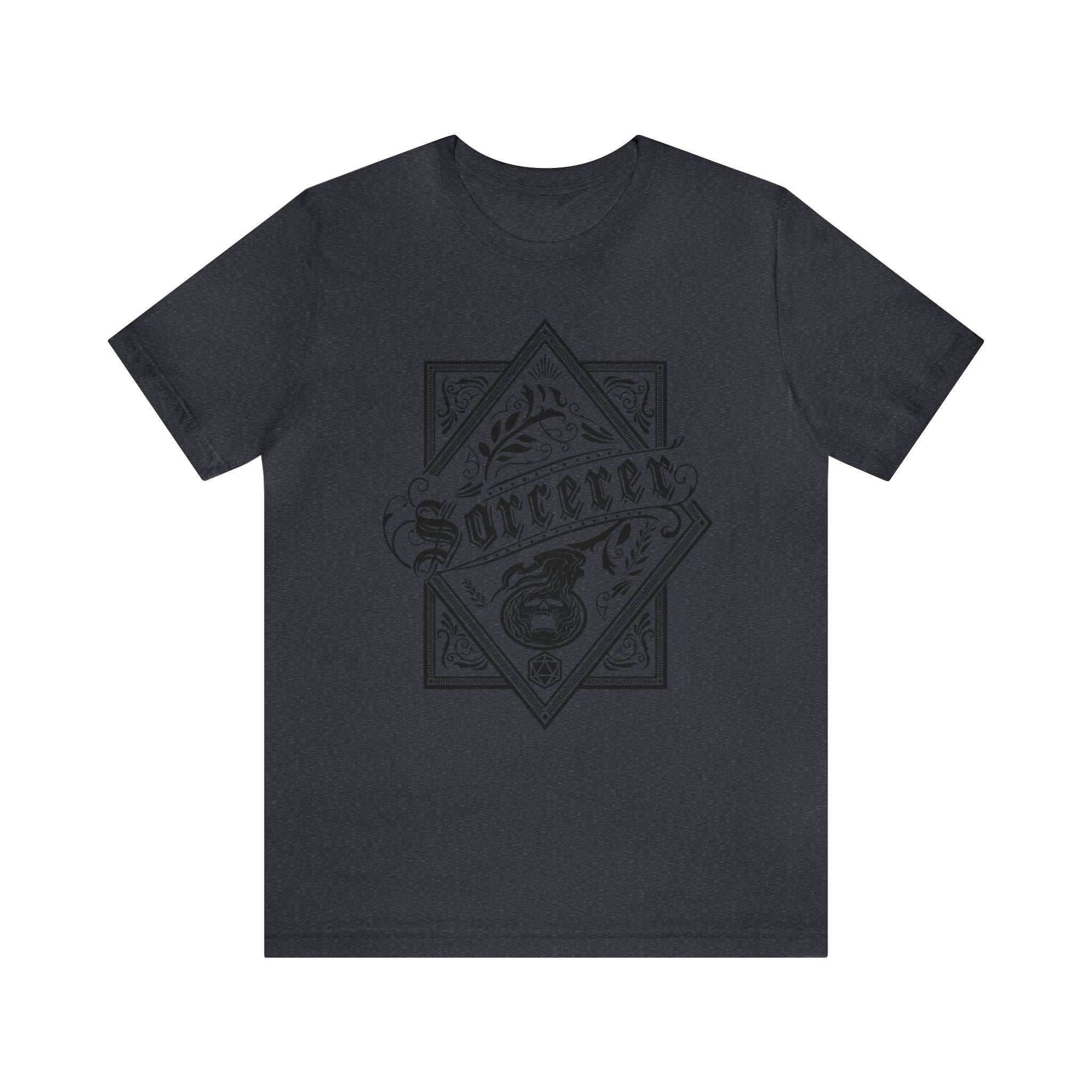 Sorcerer Class Shirt - Heather Navy / S