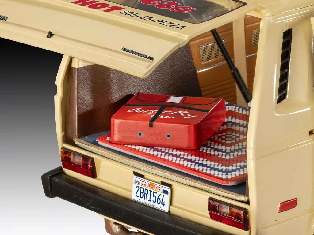 Level 3 Model Kit Argyle's Volkswagen Vanagon "Surfer Boy Pizza" Van "Stranger Things" (2016-Current) TV Series 1/25 Scale Model by Revell