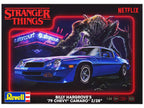 Level 4 Model Kit Billy Hargrove's 1979 Chevrolet Camaro Z/28 "Stranger Things" (2016-Current) TV Series 1/24 Scale Model by Revell