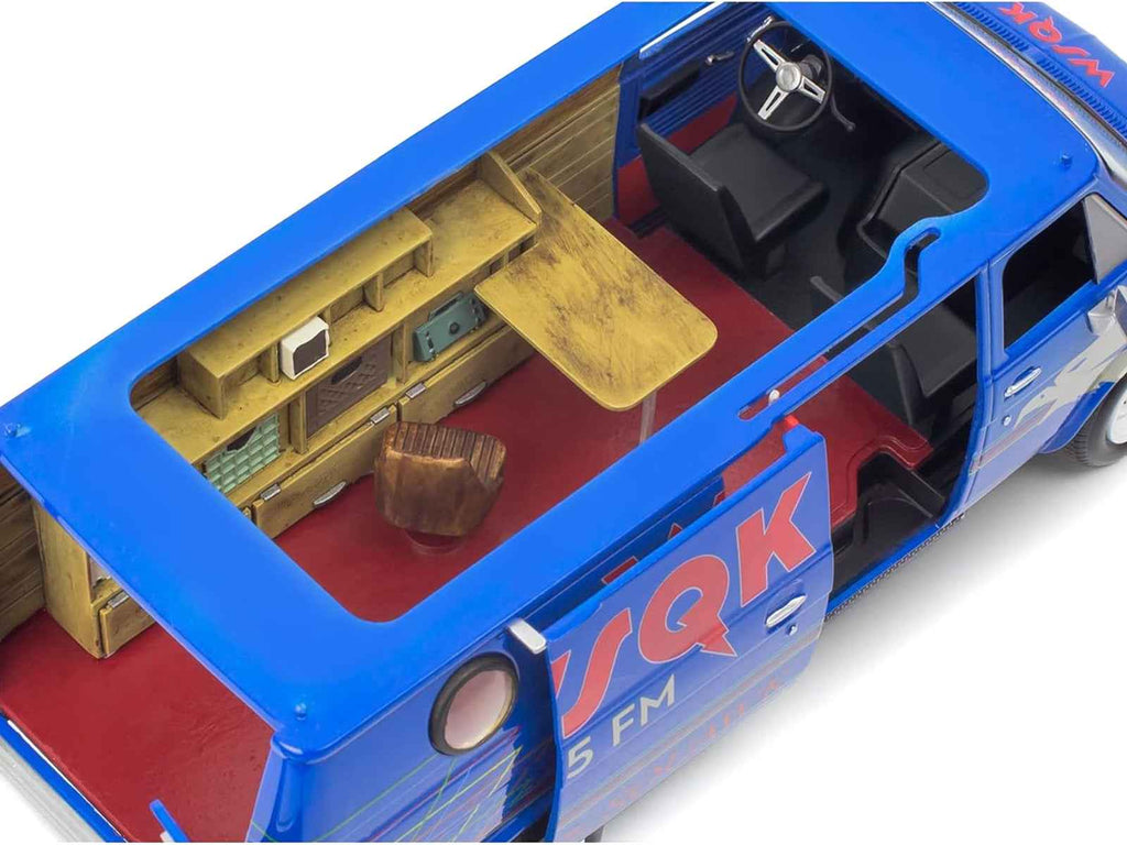 Level 3 Model Kit 1977 GMC "WSQK Squawk" Van "Stranger Things" (2016-2025) TV Series 1/25 Scale Model by Revell