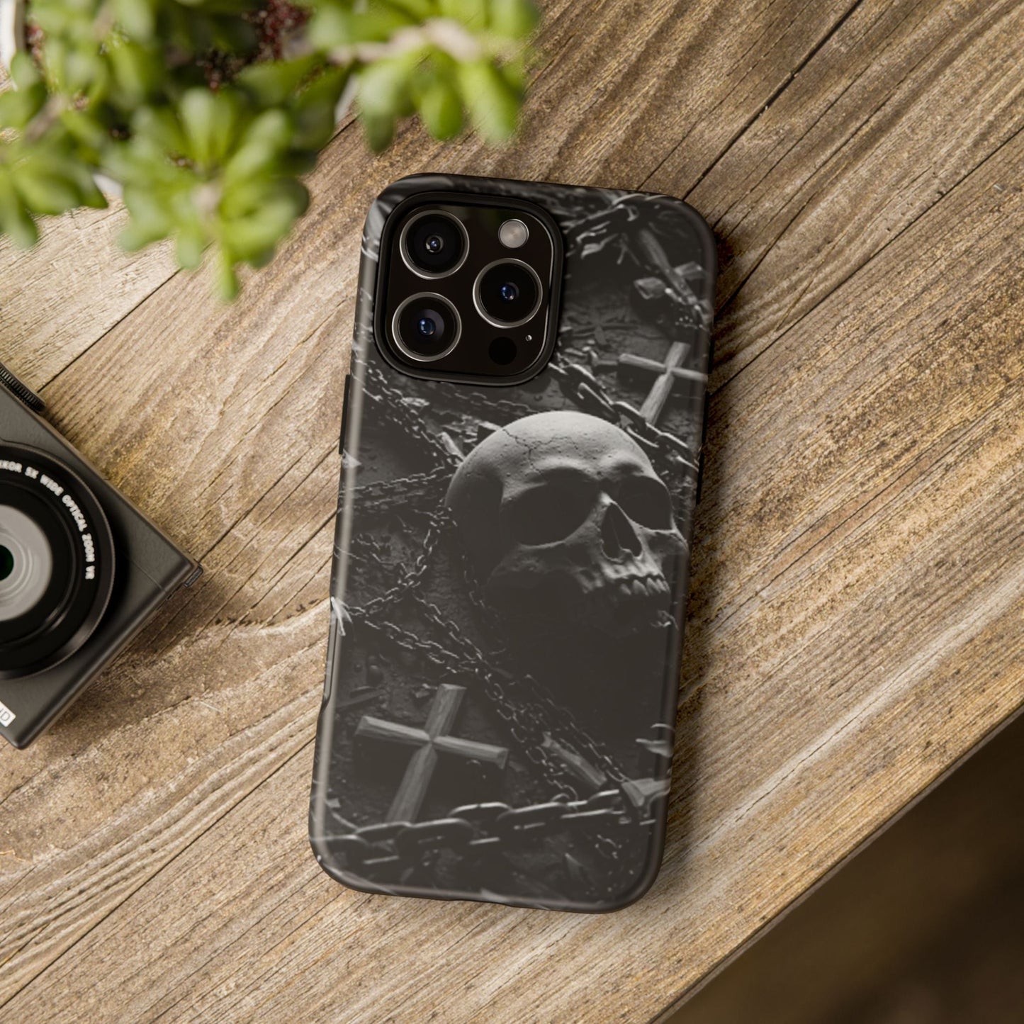 Gothic Skull Tough Phone Case