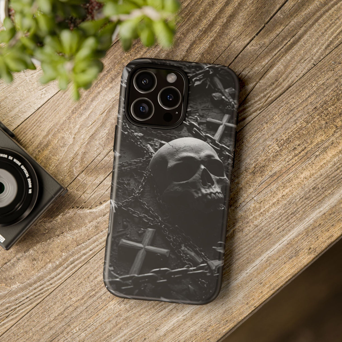 Gothic Skull Tough Phone Case