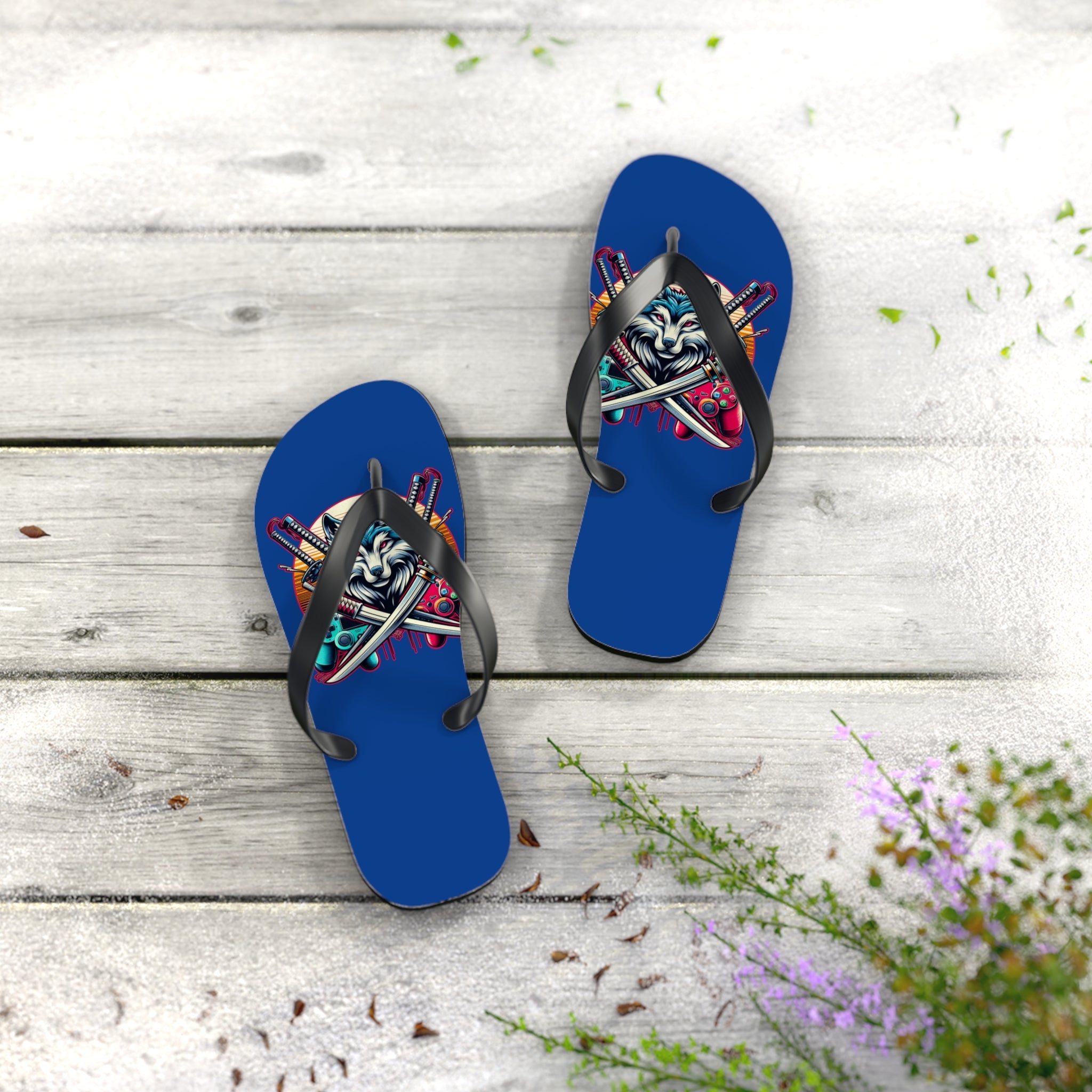 XP Wolf Gamer Flip Flops