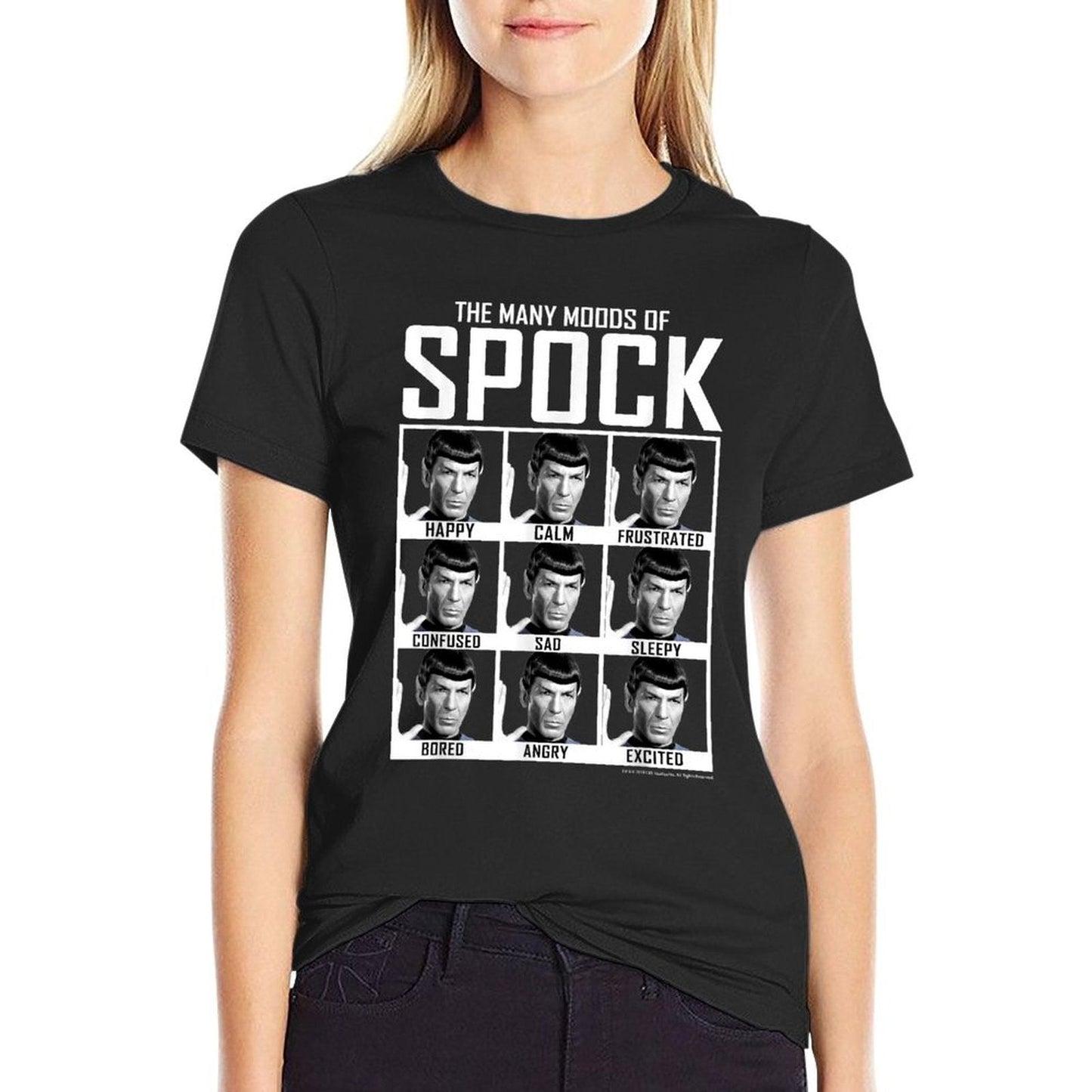 Star Trek The Original Series Moods of Spock Textbook T-Shirt